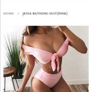Jessa Bathing Suit (Pink) from OOTD FASH